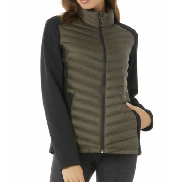 NEW 32 Degrees Womens Jacket Size S Green Mixed Media Forrestwood Soft Feel! - Picture 1 of 6
